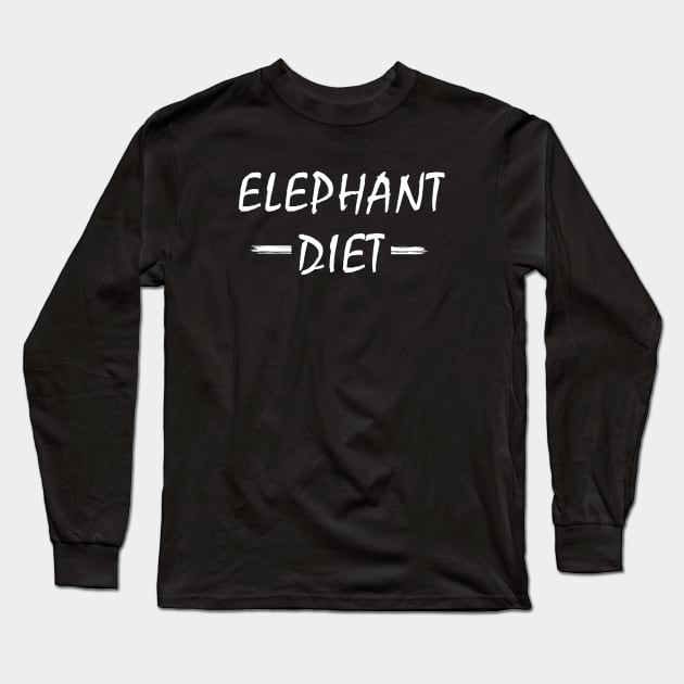 Elephant diet Long Sleeve T-Shirt by sunima